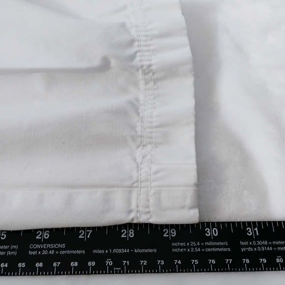 Ann Taylor Petite White Cargo Pants Womens 8 P Lindsay Straight Leg Casual P - Picture 5 of 6